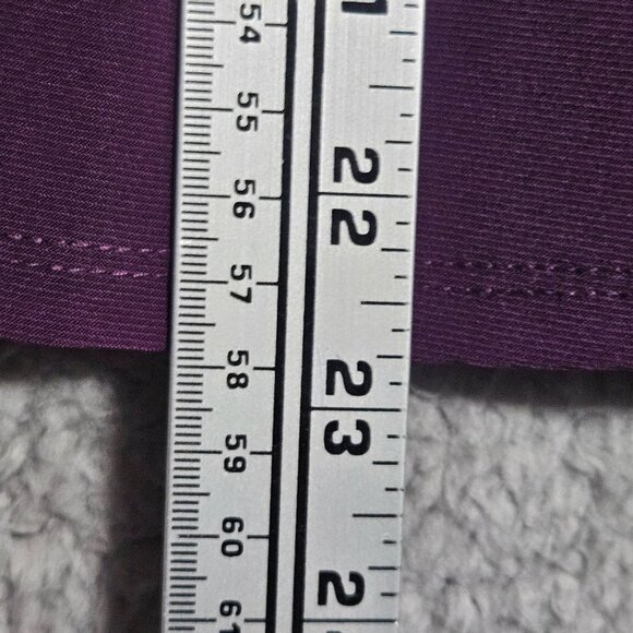 Perseption Conception Purple Ruched 3/4 Sleeve Womens Top With Button Accents S - Picture 6 of 12